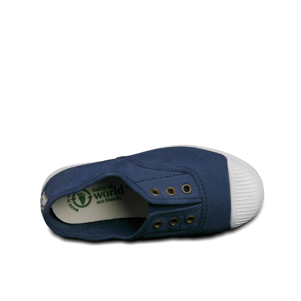 Zapatilla azul con elástico LONA470 Natural World - LONA470-7-6.jpg