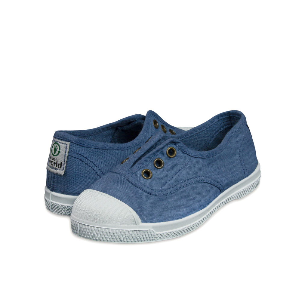 Zapatilla azul jeans con elástico LONA470 Natural World - LONA470-119-2.jpg