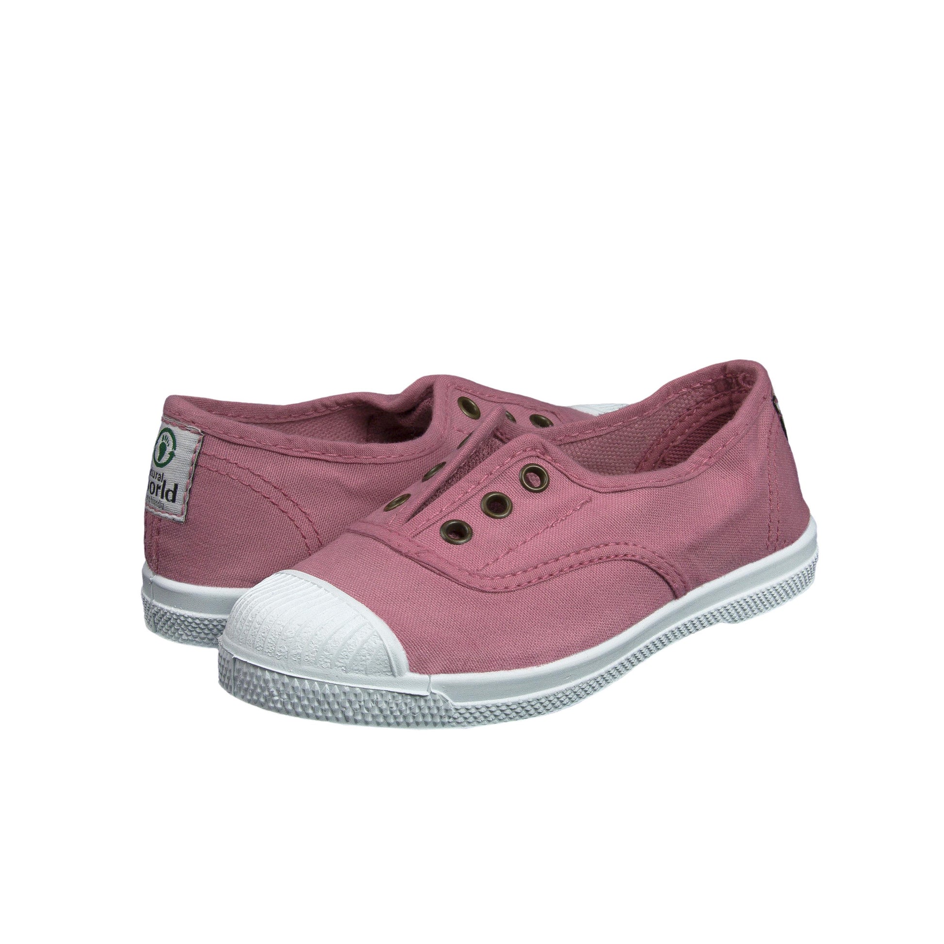 Zapatilla rosa con elástico LONA470 Natural World - LONA470-10-2.jpg