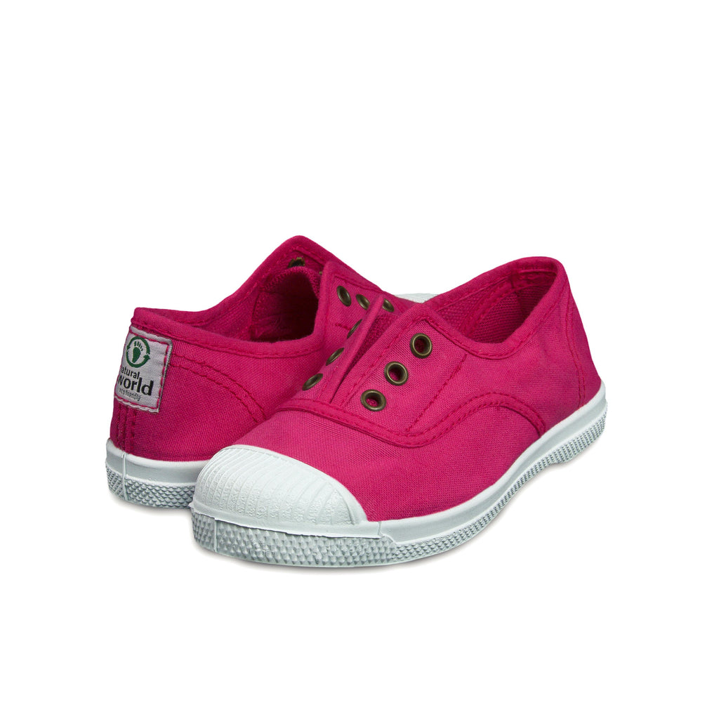 Zapatilla fucsia con elástico LONA470 Natural World - LONA470-65-2.jpg