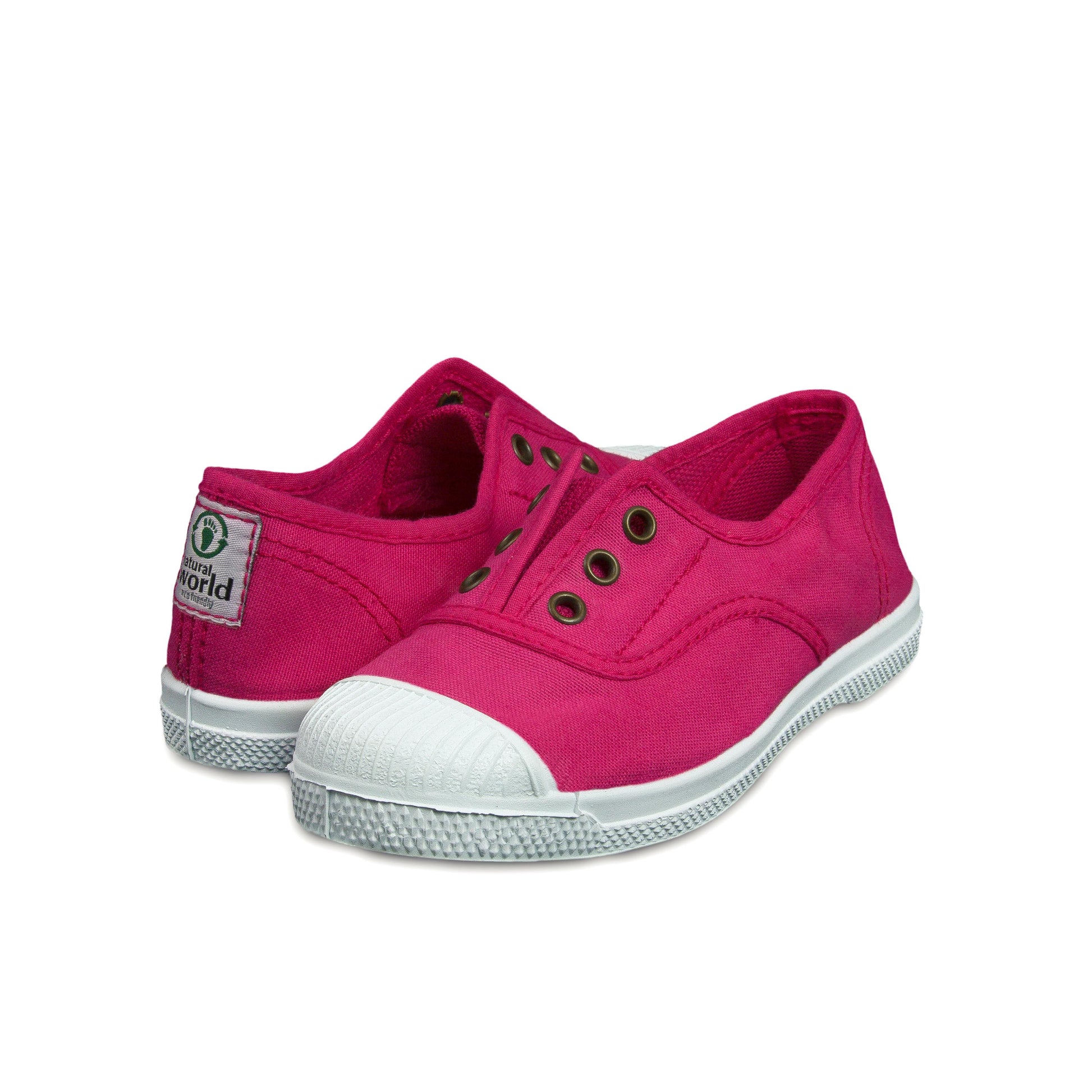 Zapatilla fucsia con elástico LONA470 Natural World - LONA470-65-2.jpg