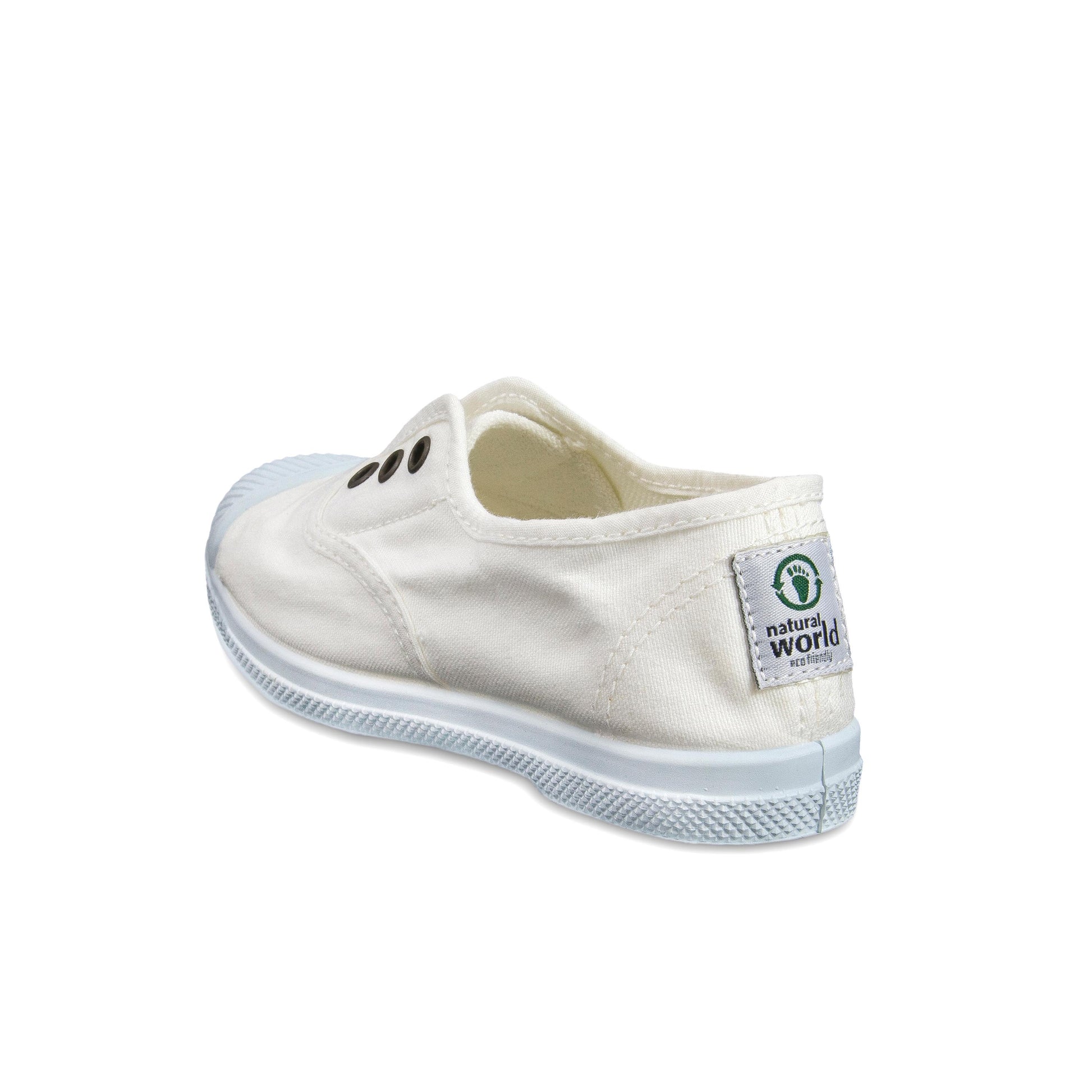 Zapatilla blanco con elástico LONA470 Natural World - LONA470-30-4.jpg