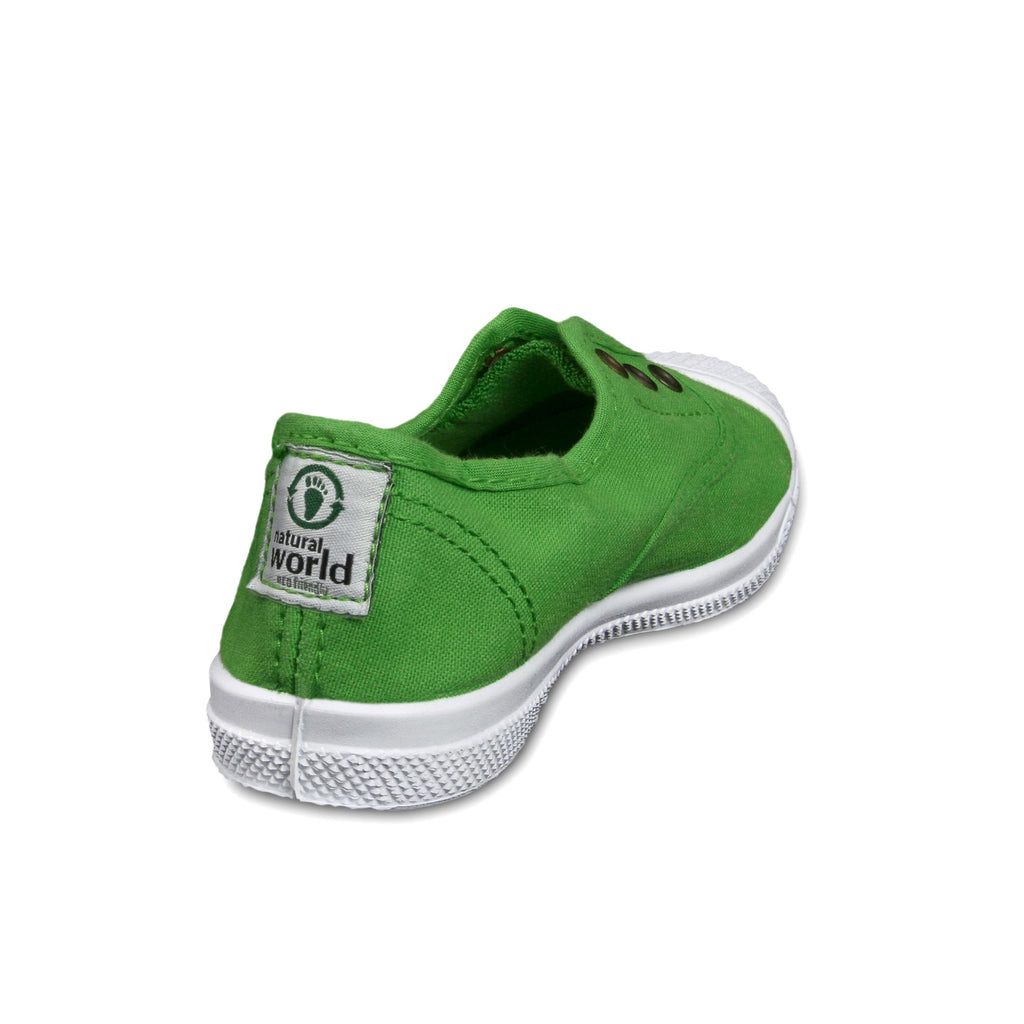 Zapatilla verde con elástico LONA470 Natural World - LONA470-14-3.jpg