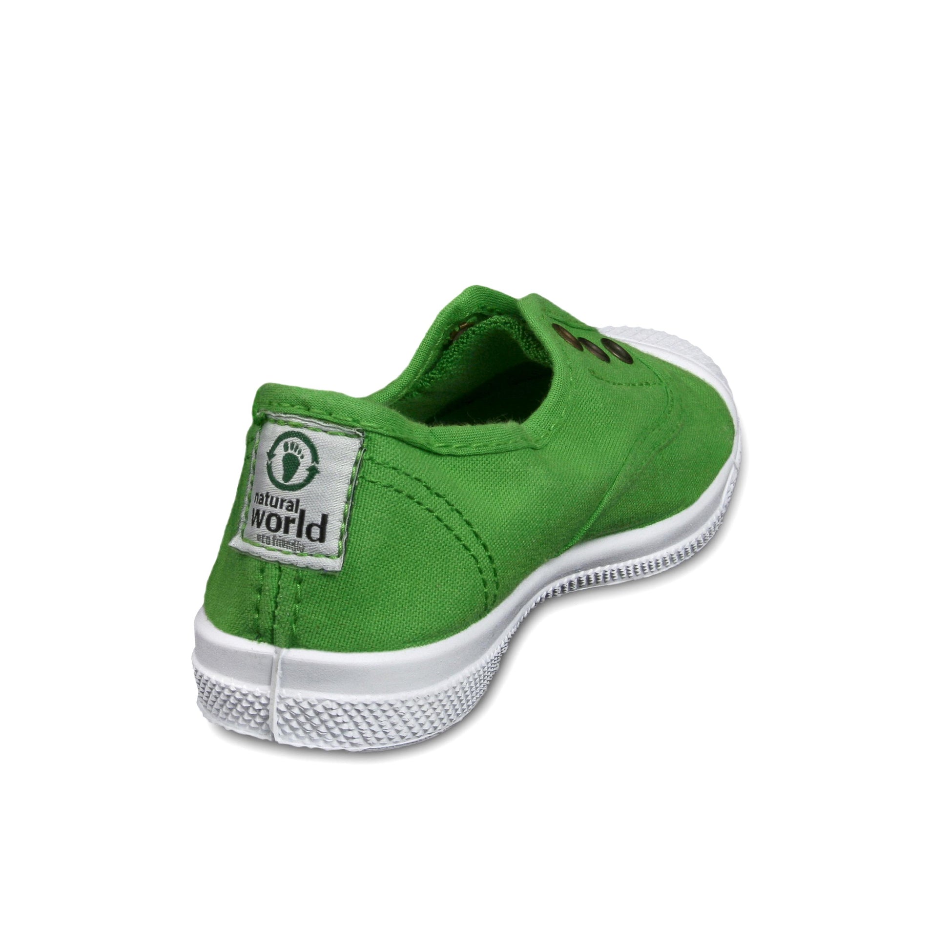 Zapatilla verde con elástico LONA470 Natural World - LONA470-14-3.jpg