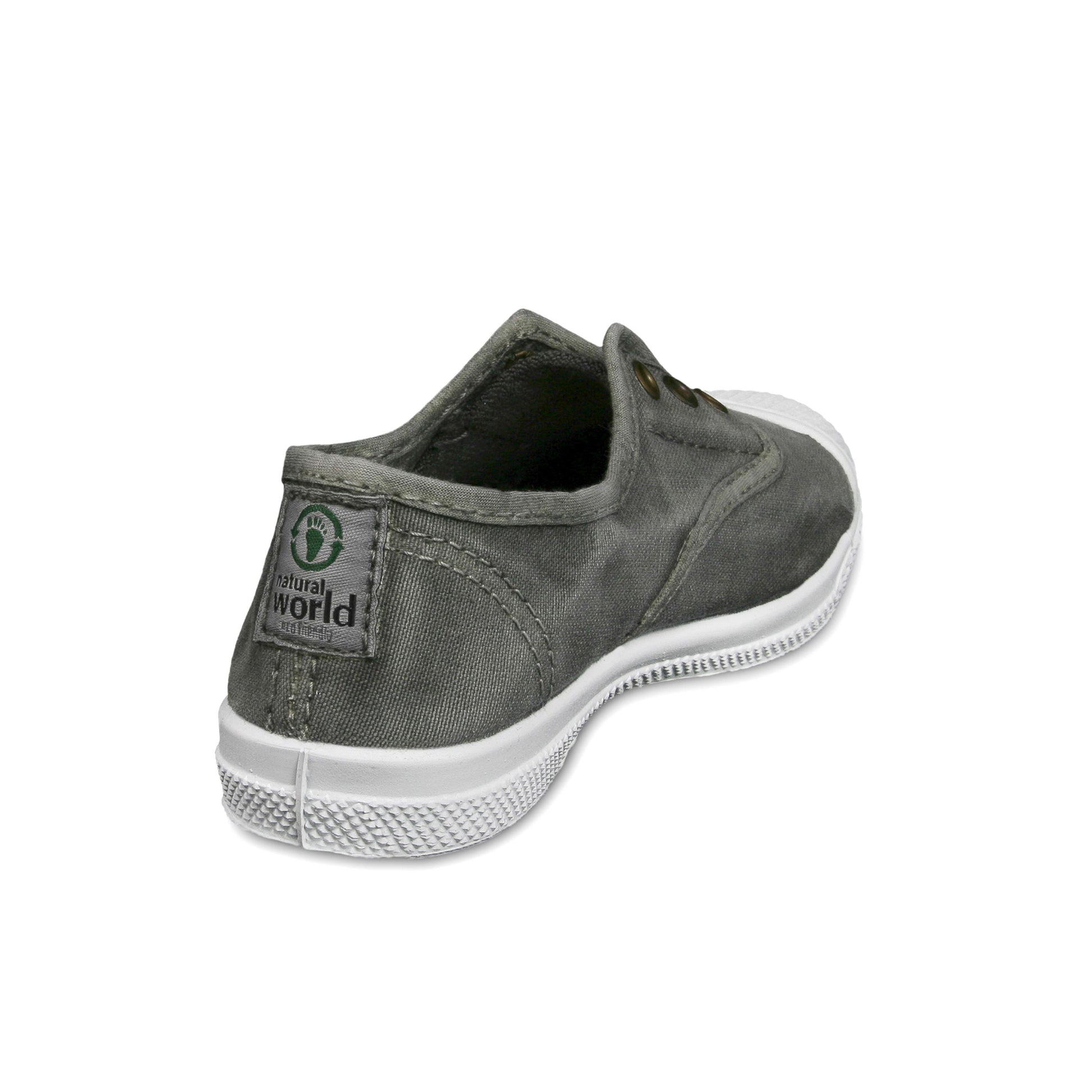 Zapatilla gris lavado con elástico LONA470 Natural World - LONA470-131-3.jpg