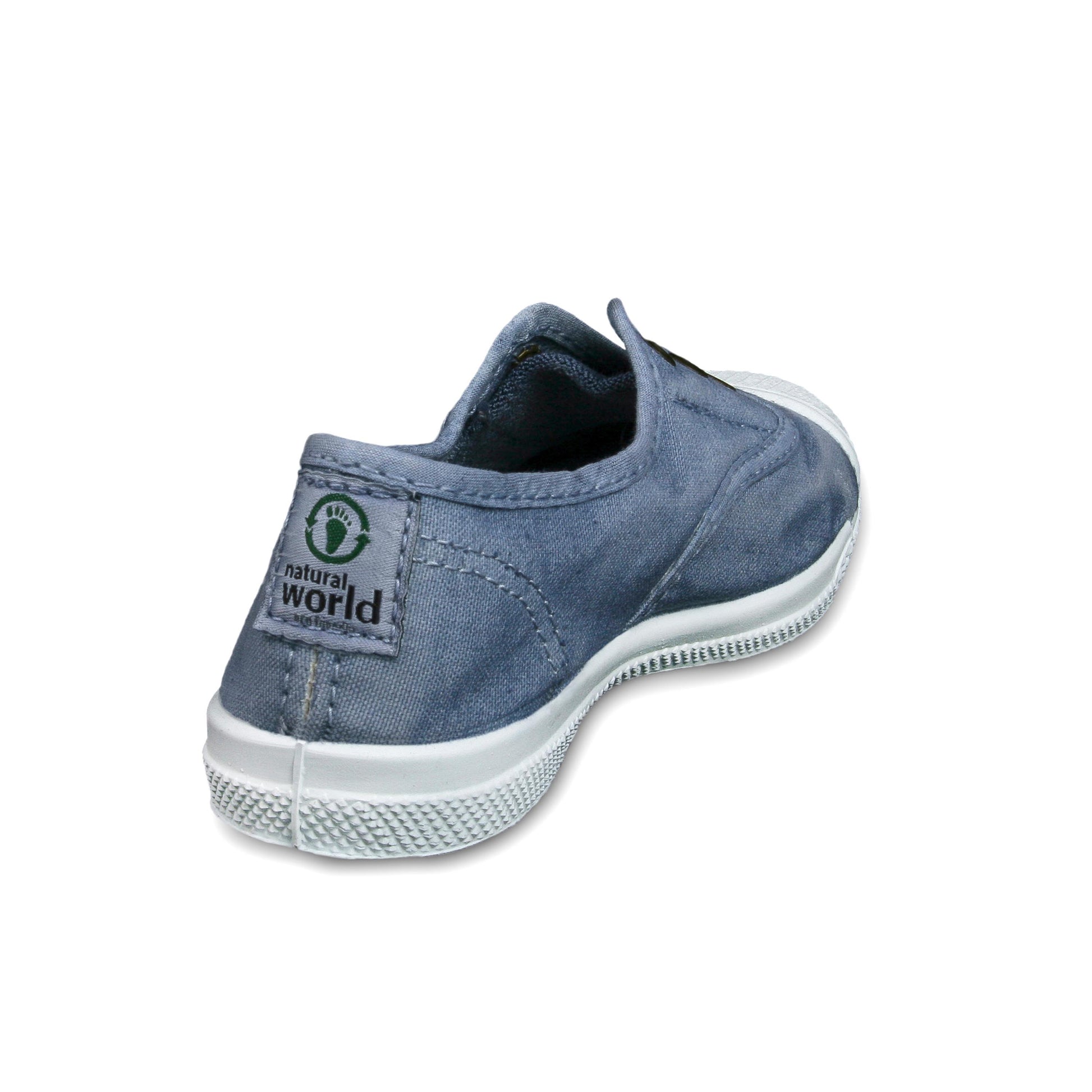 Zapatilla celeste lavado con elástico LONA470 Natural World - LONA470-206-3.jpg