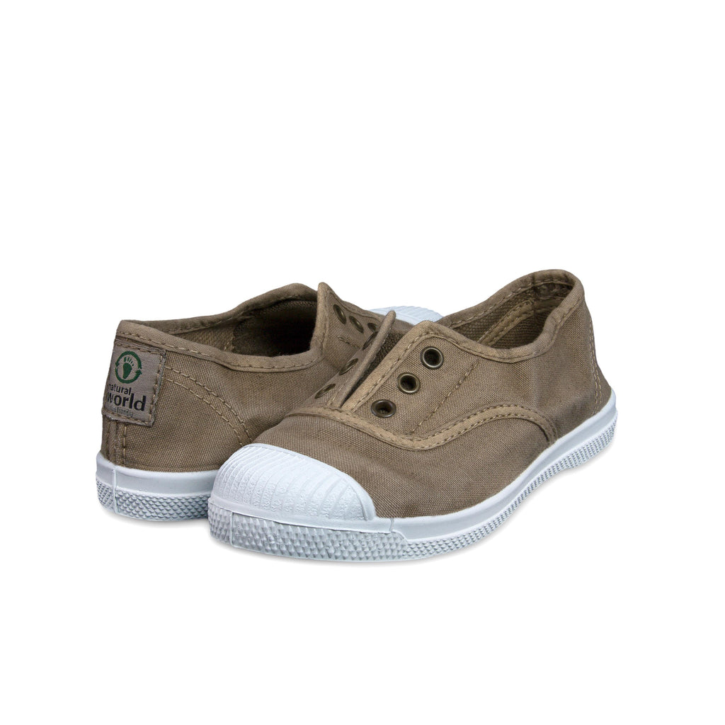 Zapatilla beige lavado con elástico LONA470 Natural World - LONA470-129-2.jpg