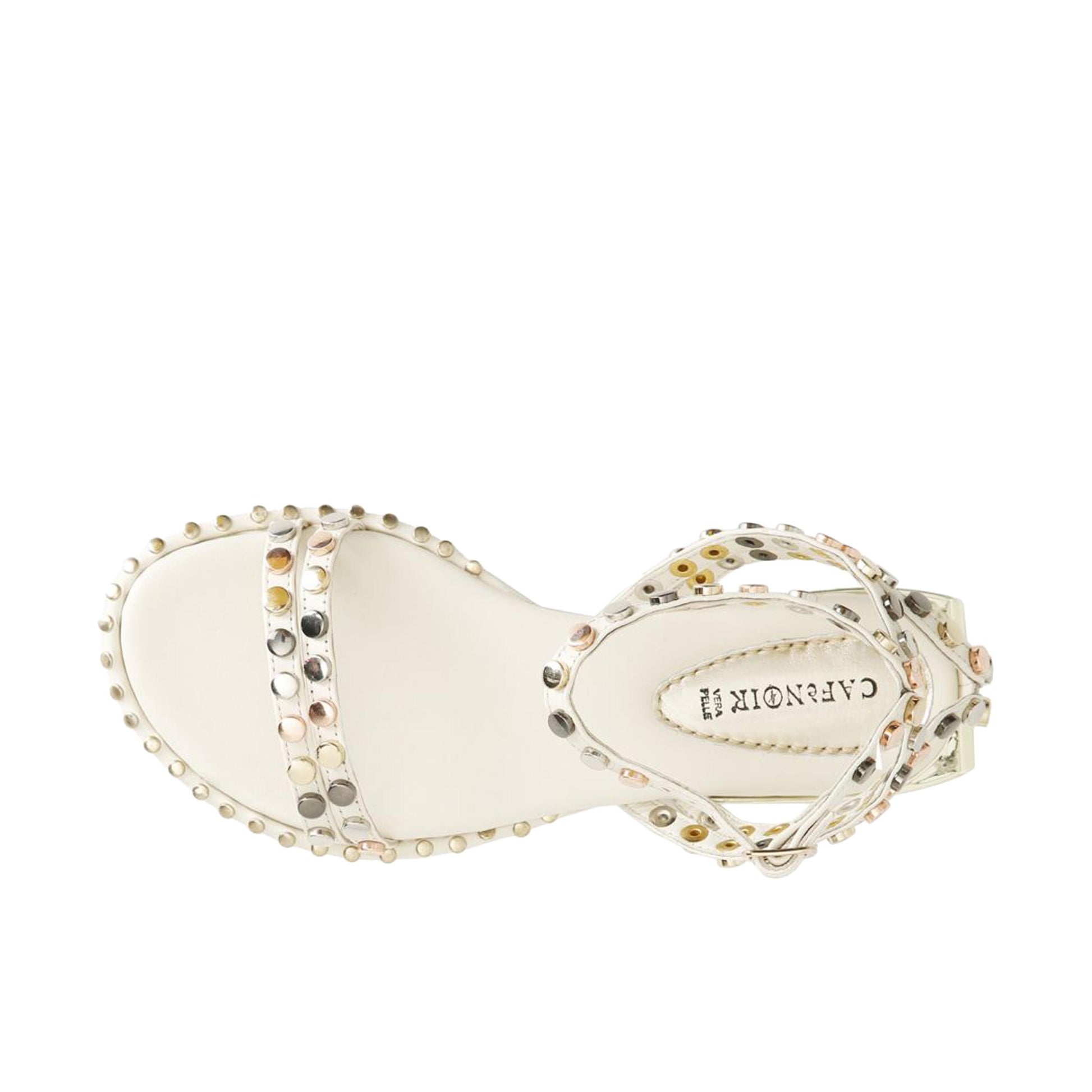 Sandalia plana crudo con hebilla GF2101 de Café Noir - GF2101-351-5.jpg