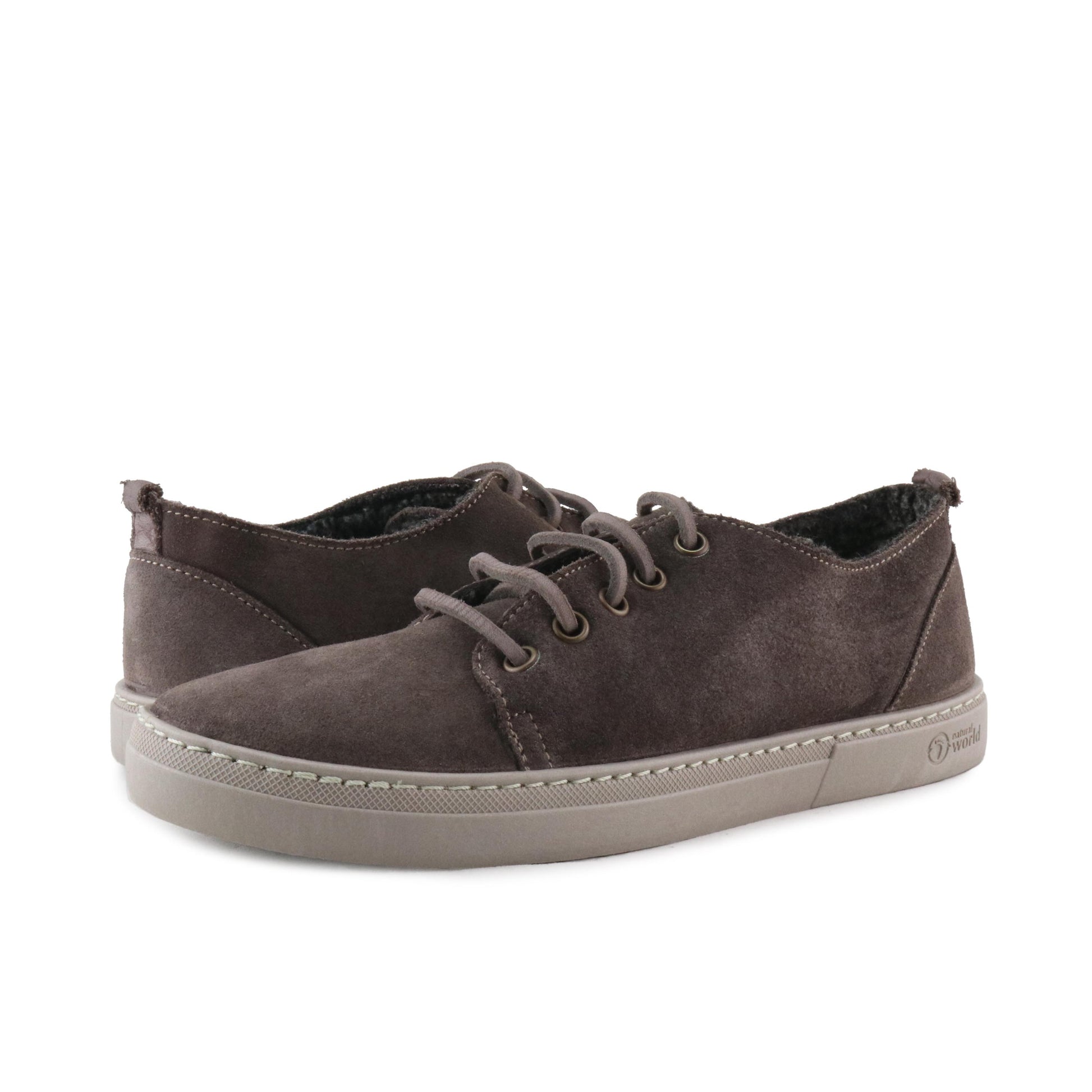 Zapatilla marrón lavado con cordón 6204 Natural World - 6204-132-2.jpg