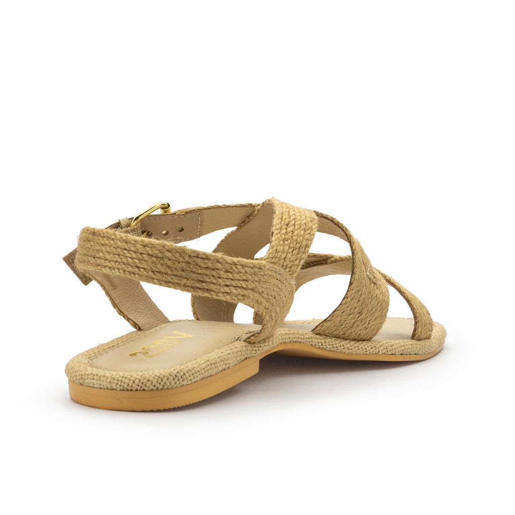 Sandalia plana beige con hebilla AEGEA de 220V - AEGEA-9-3.jpg