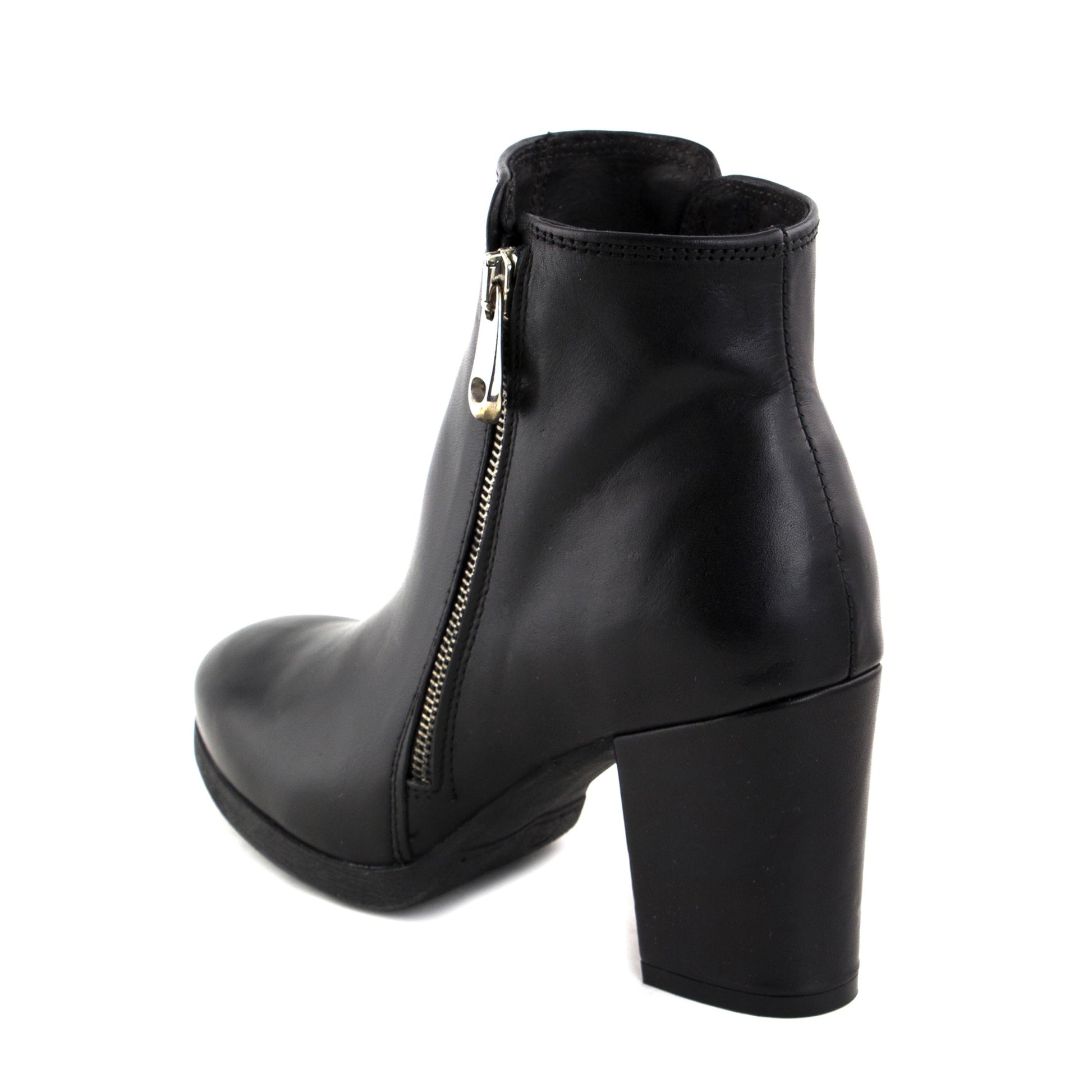 Botín negro con cremallera TRONCHETTO de Café Noir - TRONCHETTO-20-4.jpg