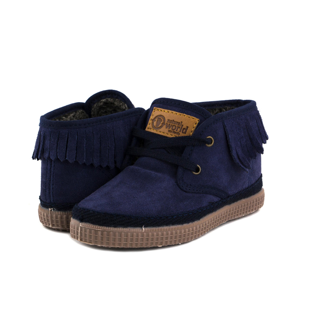 Bota ante azul forrada con cordón 523 Natural World - 523-27-2.jpg