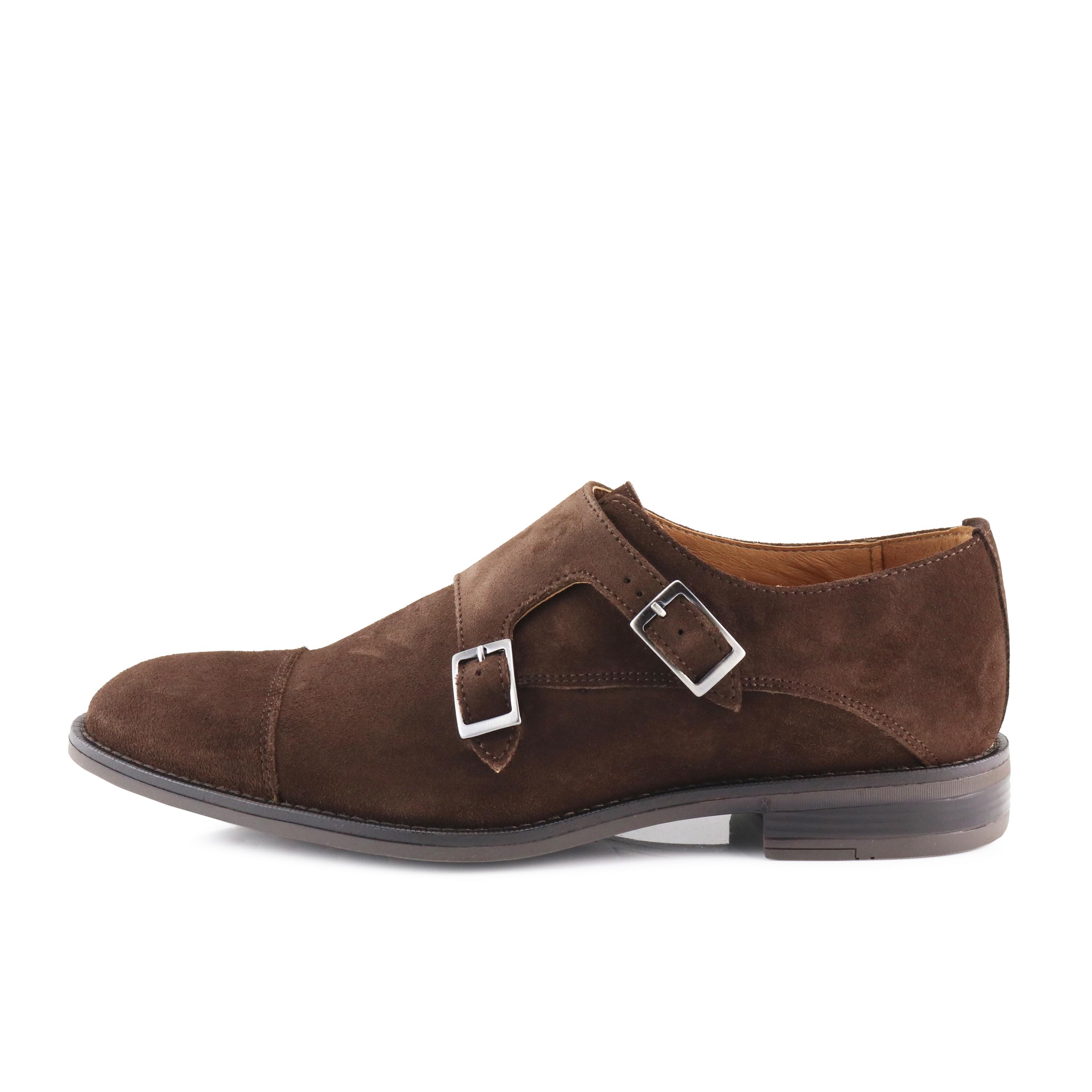 Blucher liso elegante ante marrón con hebilla 5075 Ric Bel - 5075-26-1.jpg