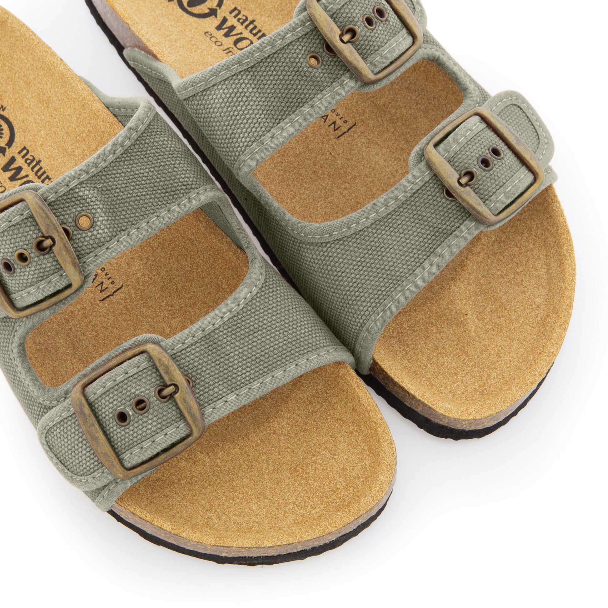 Sandalia plana gris claro lavado 7001 de Natural World - 7001-349-6.jpg