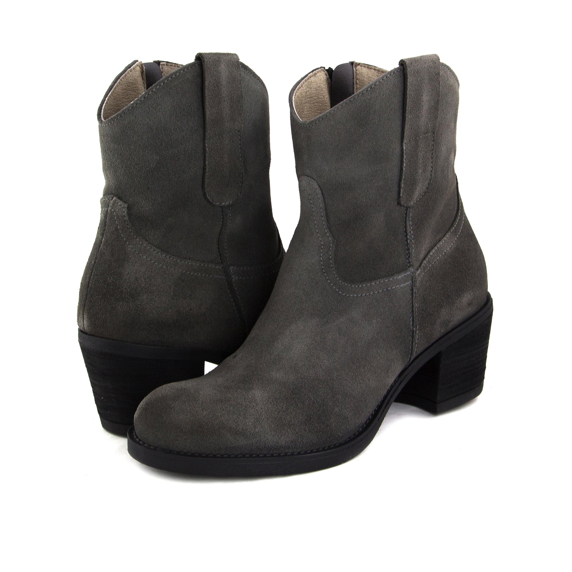 Botín cowboy de tacón gris con cremallera 5105 Pepa&Cris - 5105-121-2.jpg