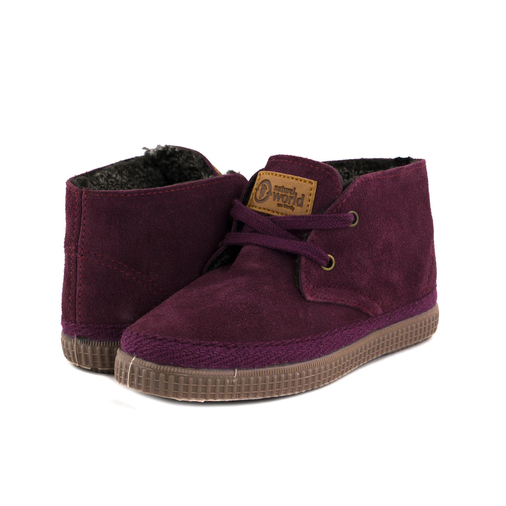 Bota ante burdeos forrada con cordón 521 Natural World - 521-70-2.jpg