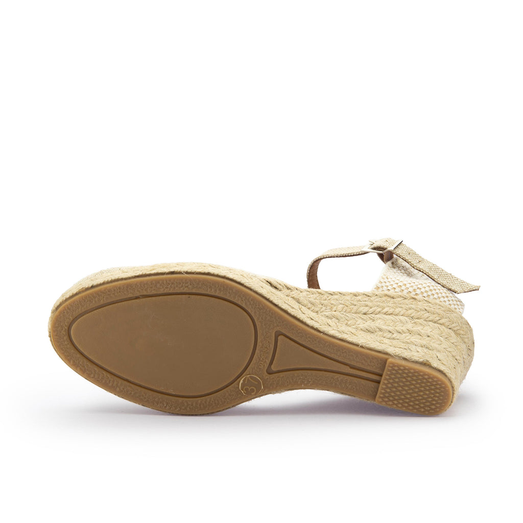 Cuña cerrada lino beige de hebilla 52SIMPLE Pepa&Cris - 52SIMPLE-104-4.jpg