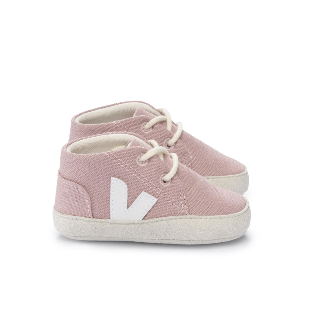 Bota rosa con cordón BABYCANVAS de Veja - BABYCANVAS-10-4.jpg