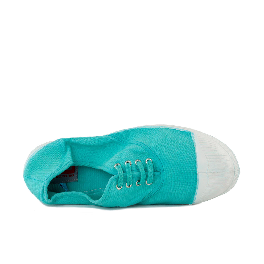 Zapatilla verde agua con cordón 15004 Bensimon - 15004-105-5.jpg