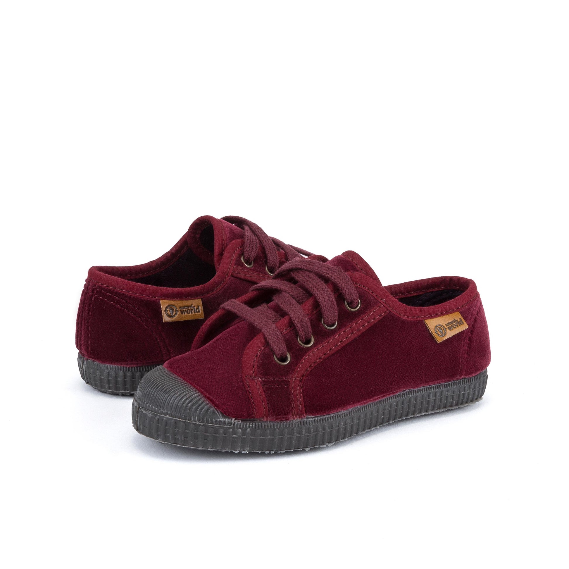 Zapatilla burdeos con cordón 533 Natural World - 533-13-2.jpg