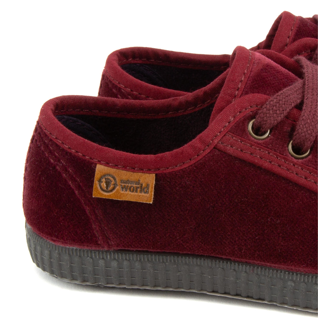 Zapatilla burdeos con cordón 533 Natural World - 533-13-5.jpg
