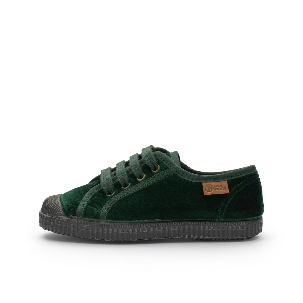 Zapatilla verde con cordón 533 de Natural World