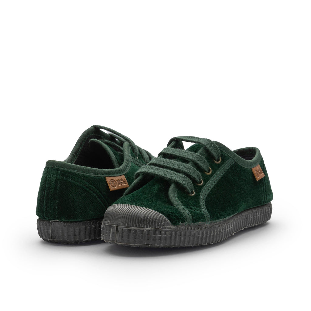 Zapatilla verde con cordón 533 de Natural World