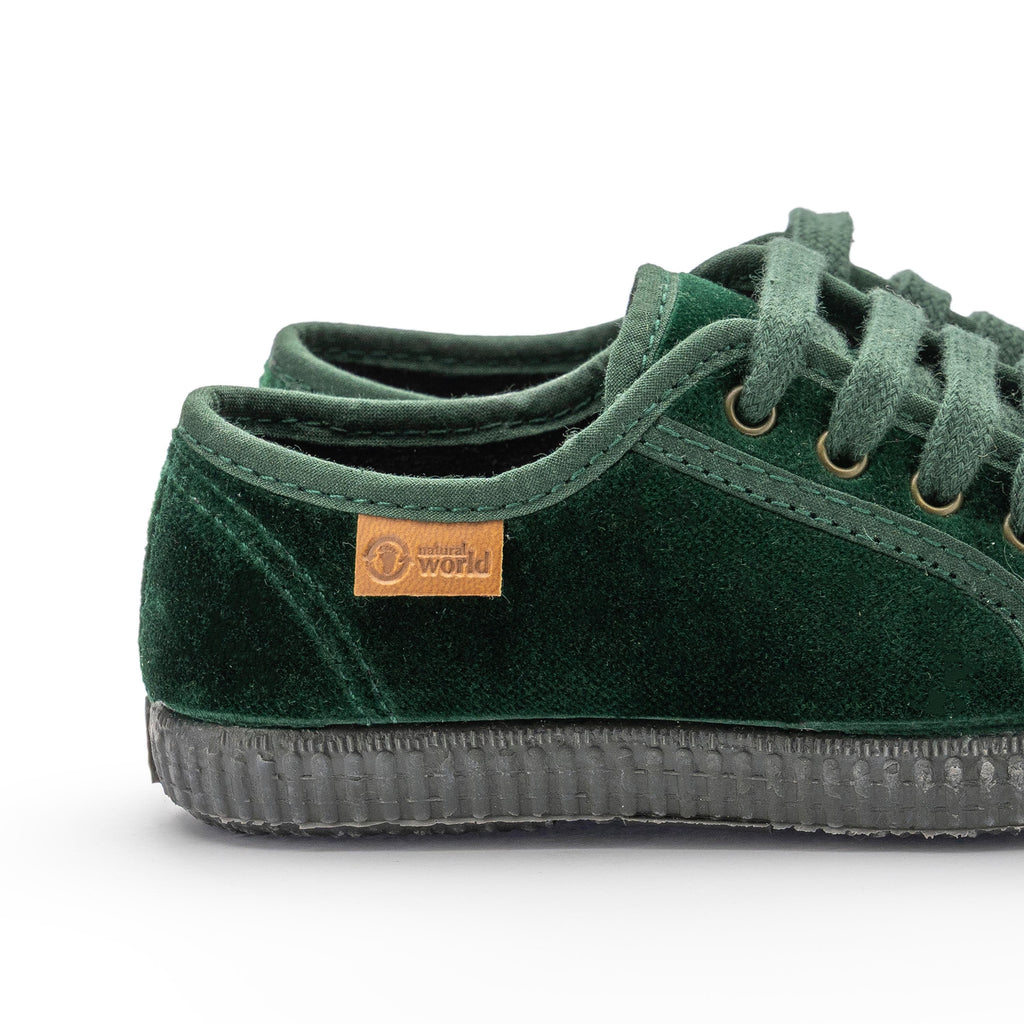 Zapatilla verde con cordón 533 de Natural World