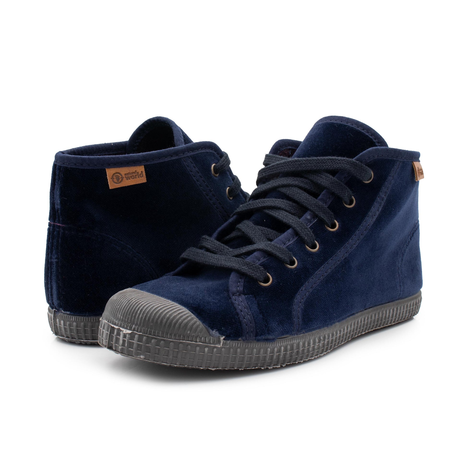 Bota casual azul con cordón 534 de Natural World - 534-7-2.jpg