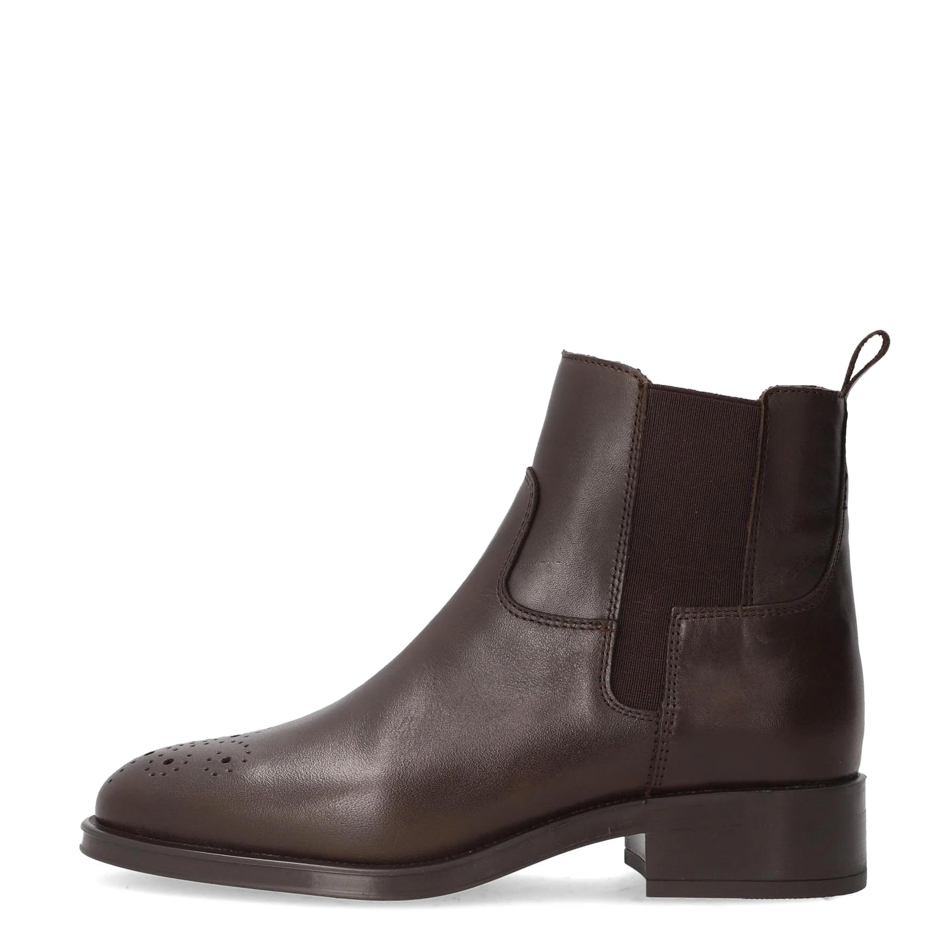 Botín de piel marrón oscuro con cremallera 5359 Alpe