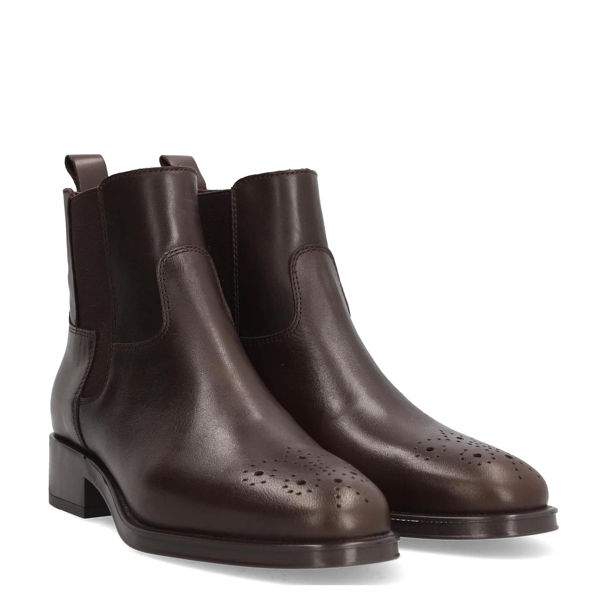 Botín de piel marrón oscuro con cremallera 5359 Alpe