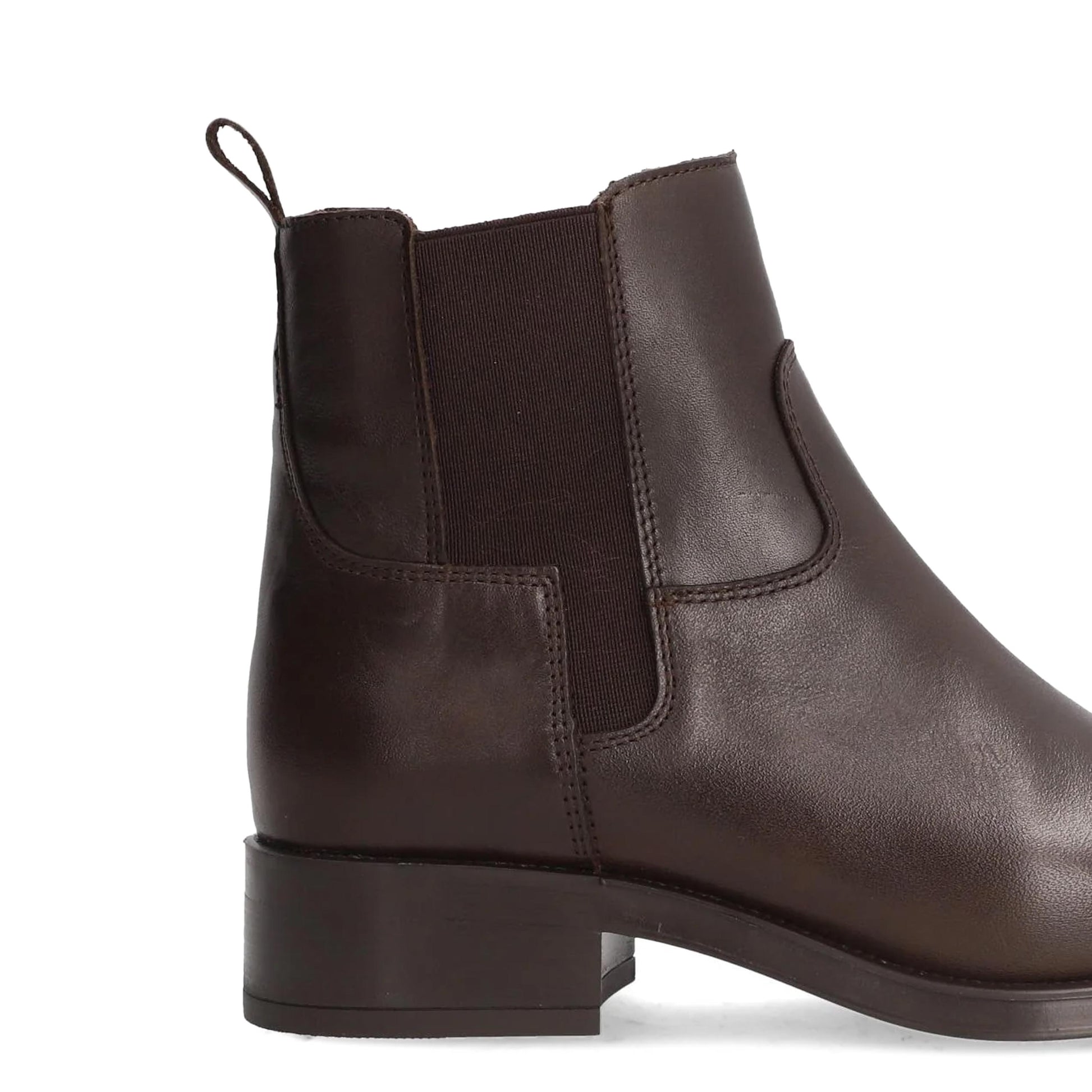 Botín de piel marrón oscuro con cremallera 5359 Alpe