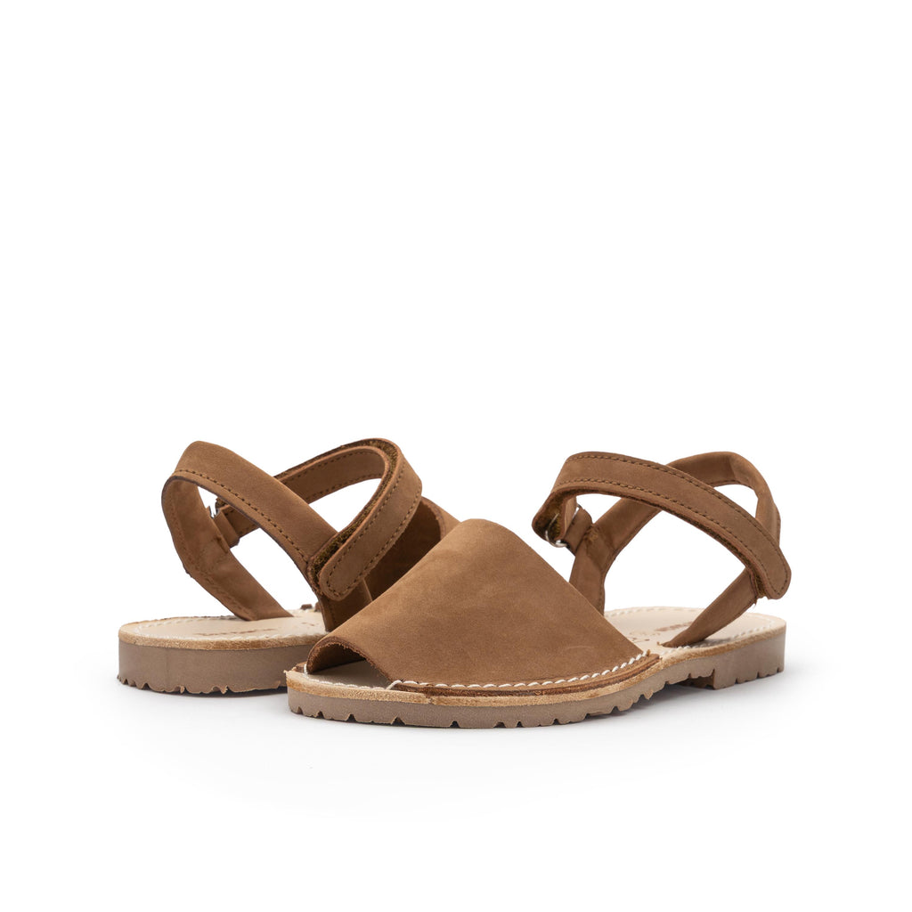 Menorquina plana nobuk cuero con velcro 1041 de Jeromín - 1041-35-2.jpg