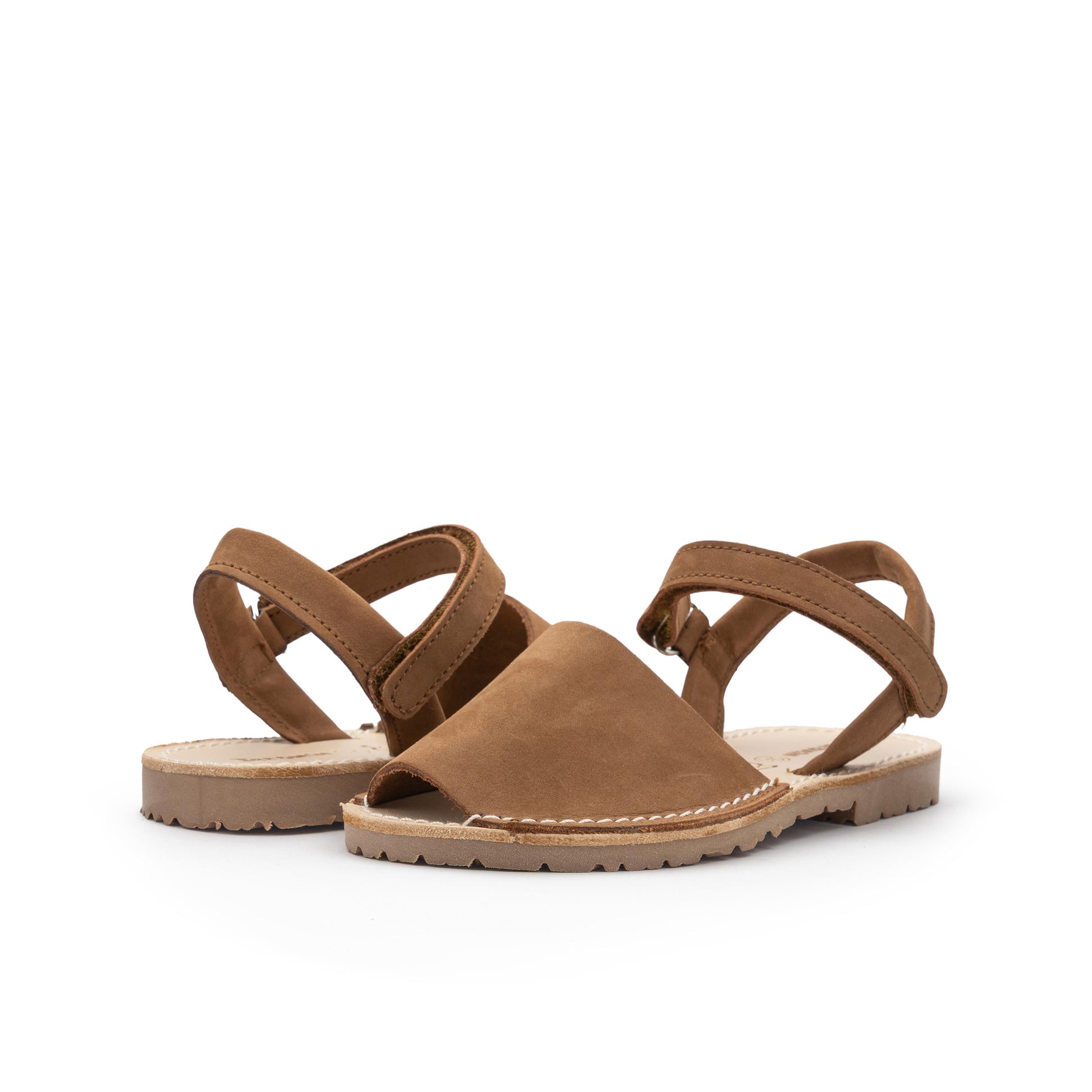 Menorquina plana nobuk cuero con velcro 1041 de Jeromín - 1041-35-2.jpg