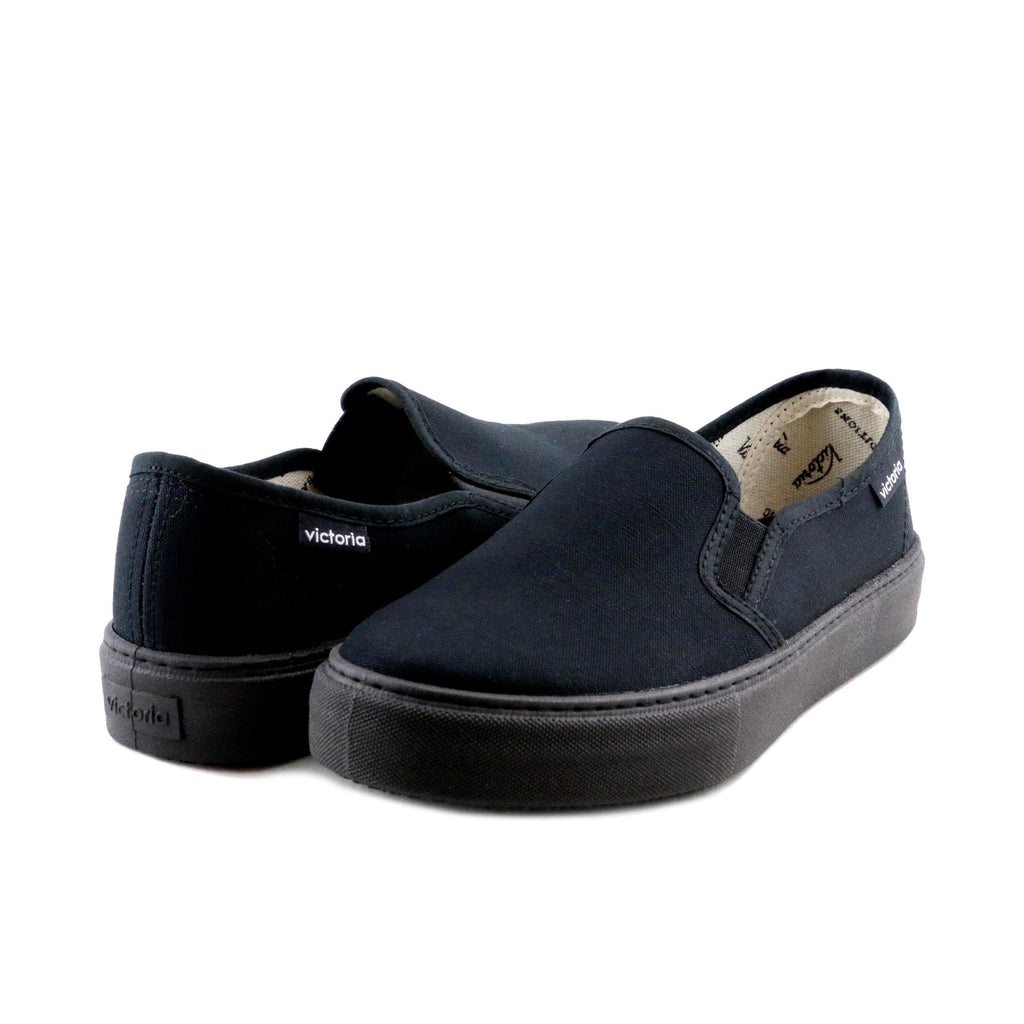 Zapatilla negro con elástico 25015 de Victoria - 25015-20-2.jpg