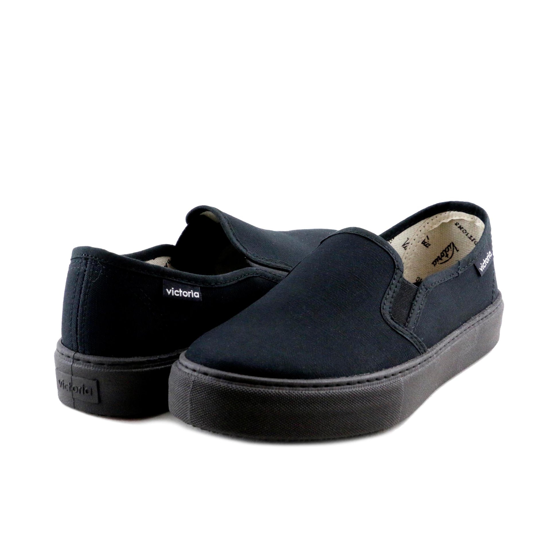 Zapatilla negro con elástico 25015 de Victoria - 25015-20-2.jpg