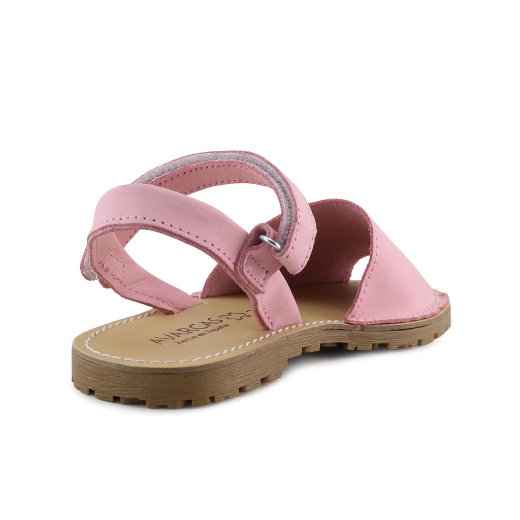 Menorquina plana nobuk rosa con velcro 551 de Jeromín - 551-265-3.jpg