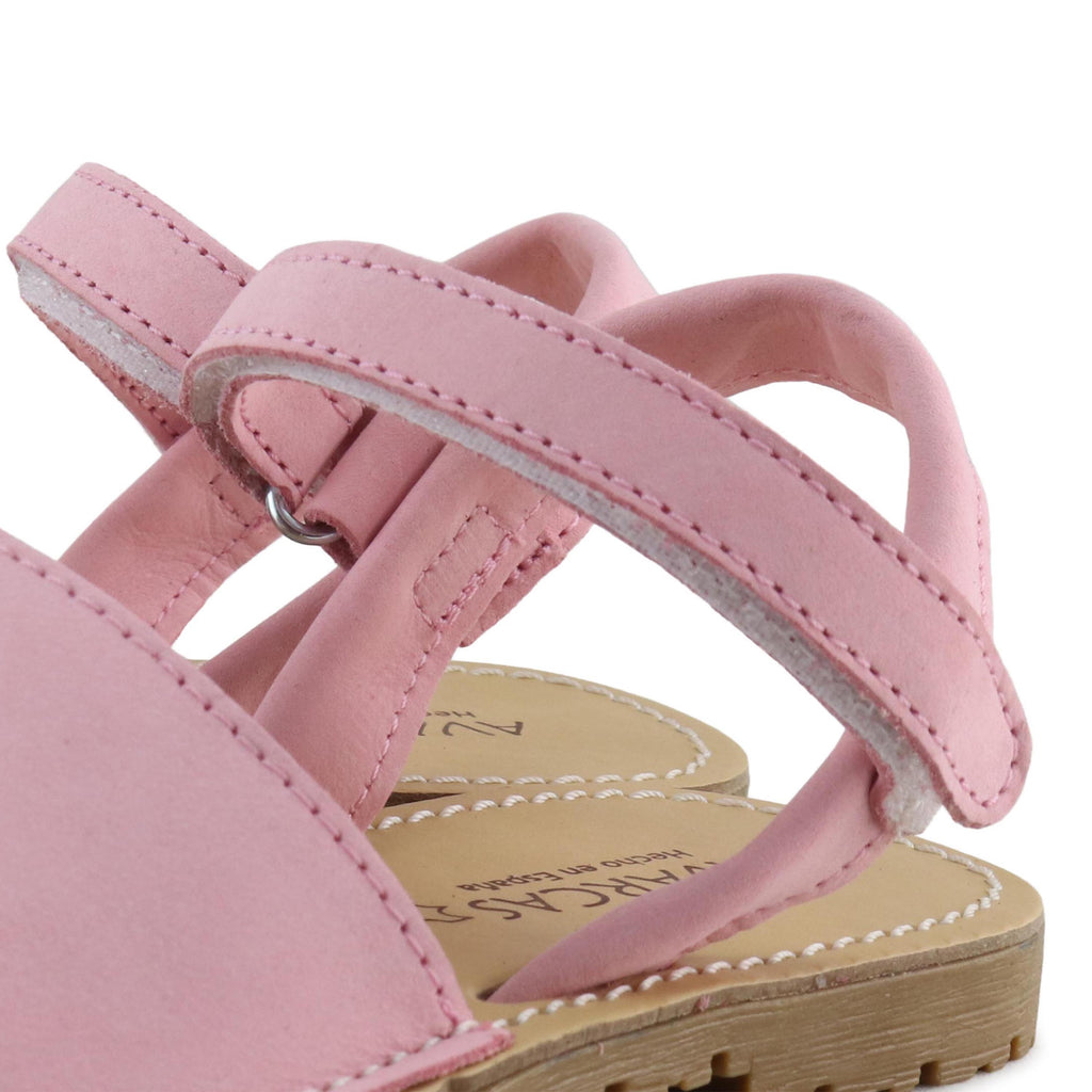 Menorquina plana nobuk rosa con velcro 551 de Jeromín - 551-265-5.jpg