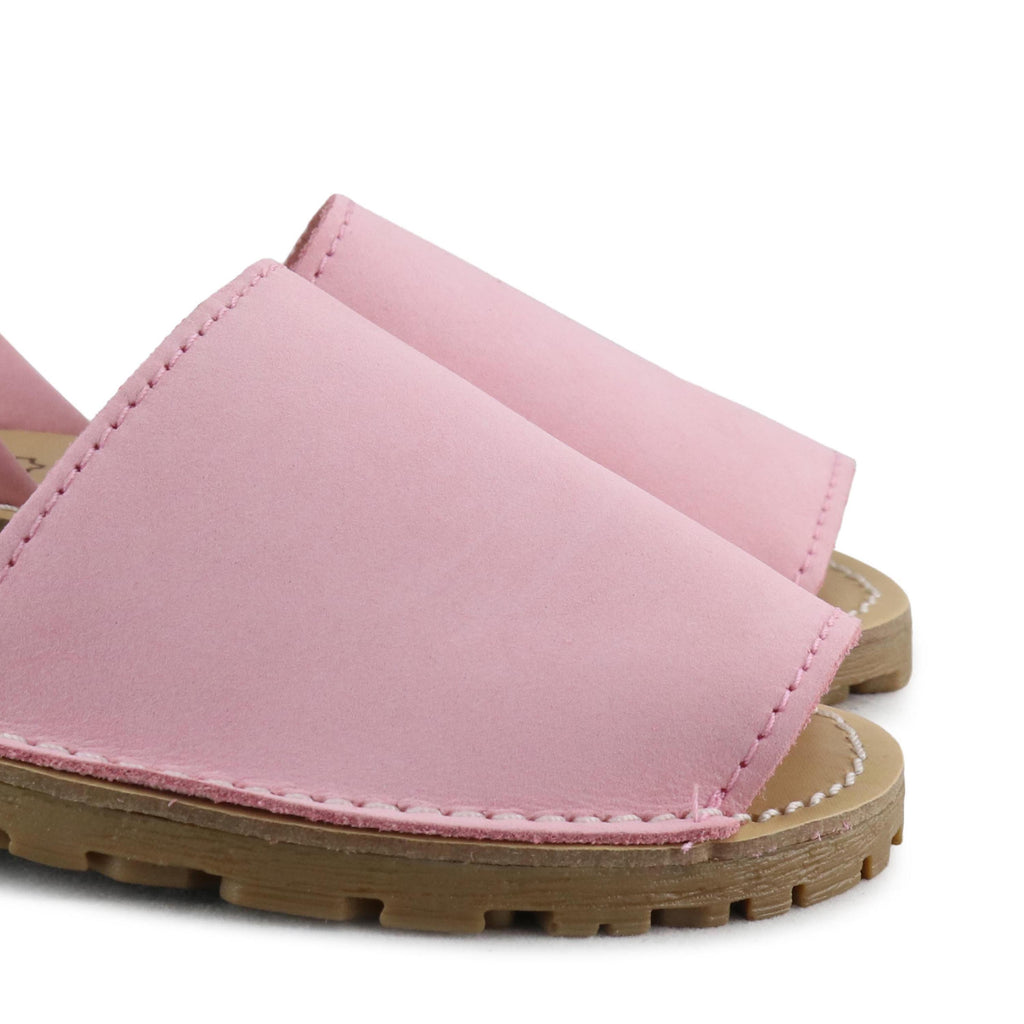 Menorquina plana nobuk rosa con velcro 551 de Jeromín - 551-265-6.jpg