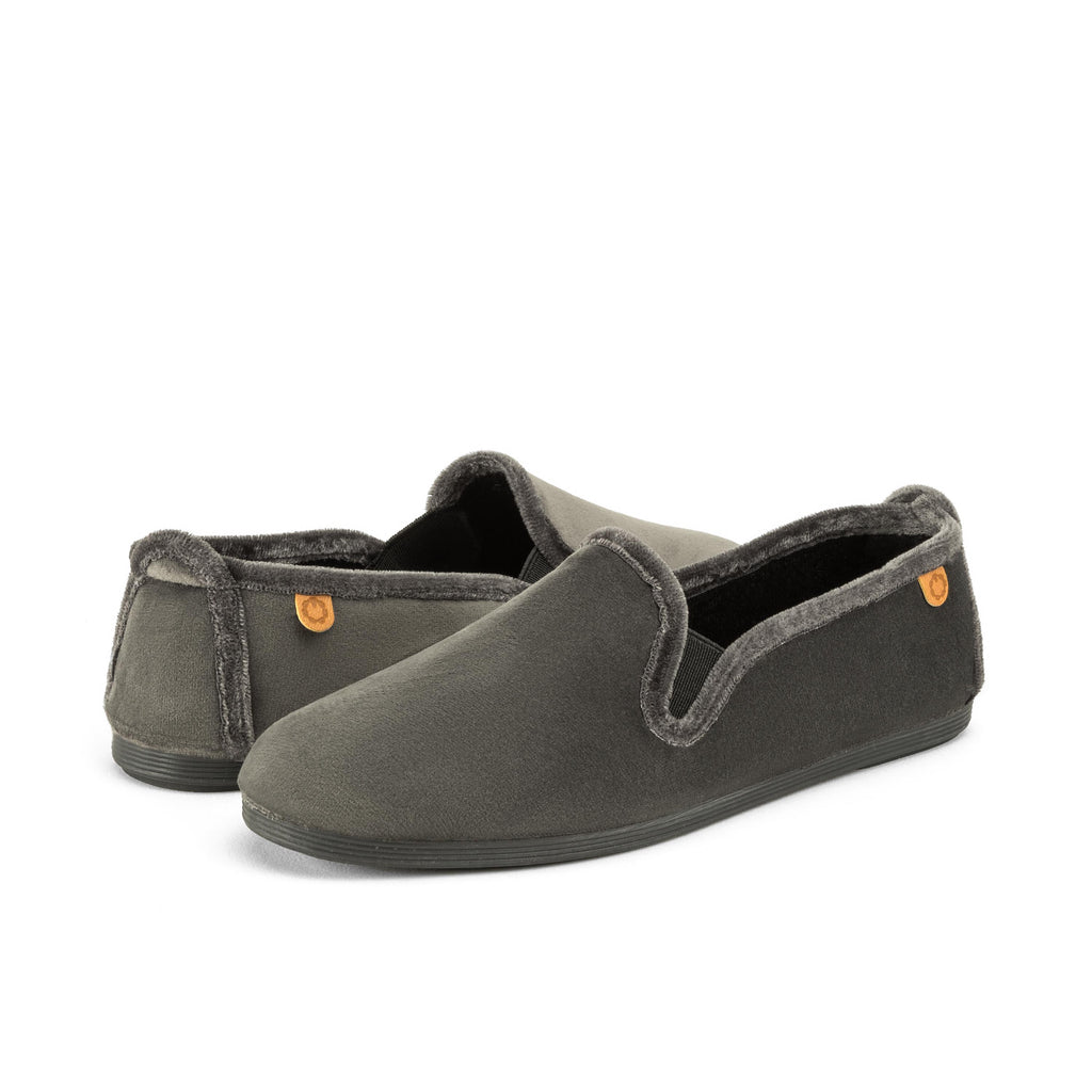 Zapatilla para casa cerrada plomo 55107 de La Cadena - 55107-141-2.jpg