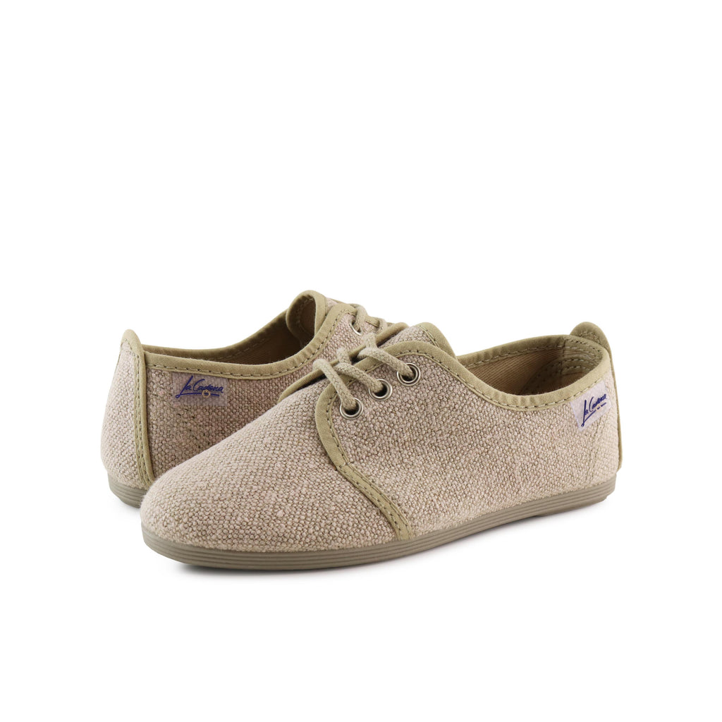 Blucher casual beige con cordón 55419 de La Cadena - 55419-9-2.jpg