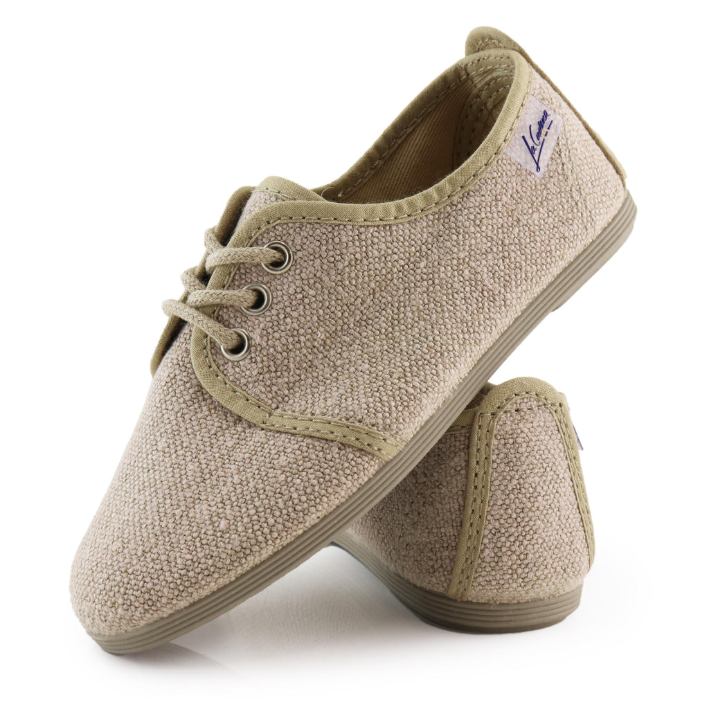Blucher casual beige con cordón 55419 de La Cadena - 55419-9-6.jpg
