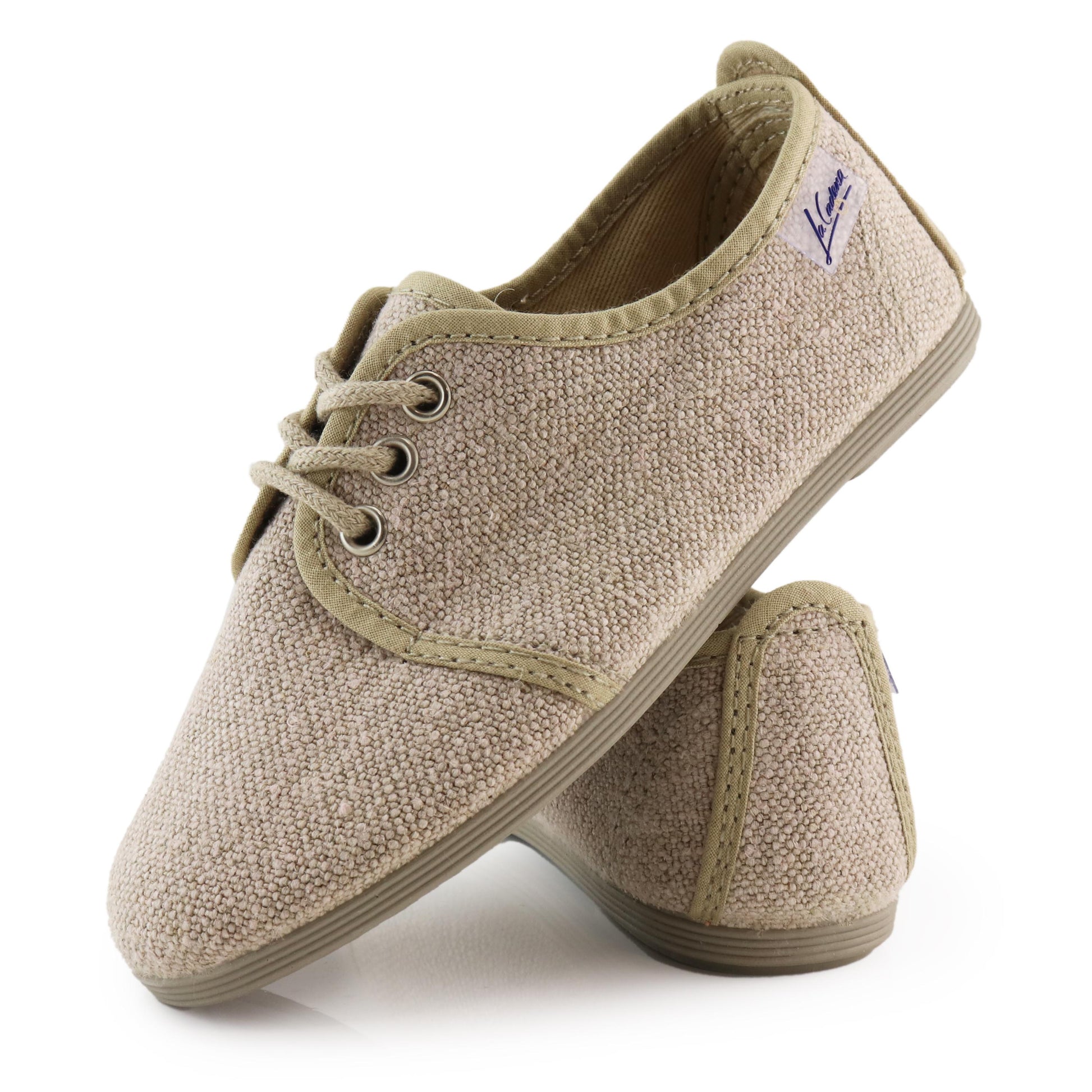 Blucher casual beige con cordón 55419 de La Cadena - 55419-9-6.jpg