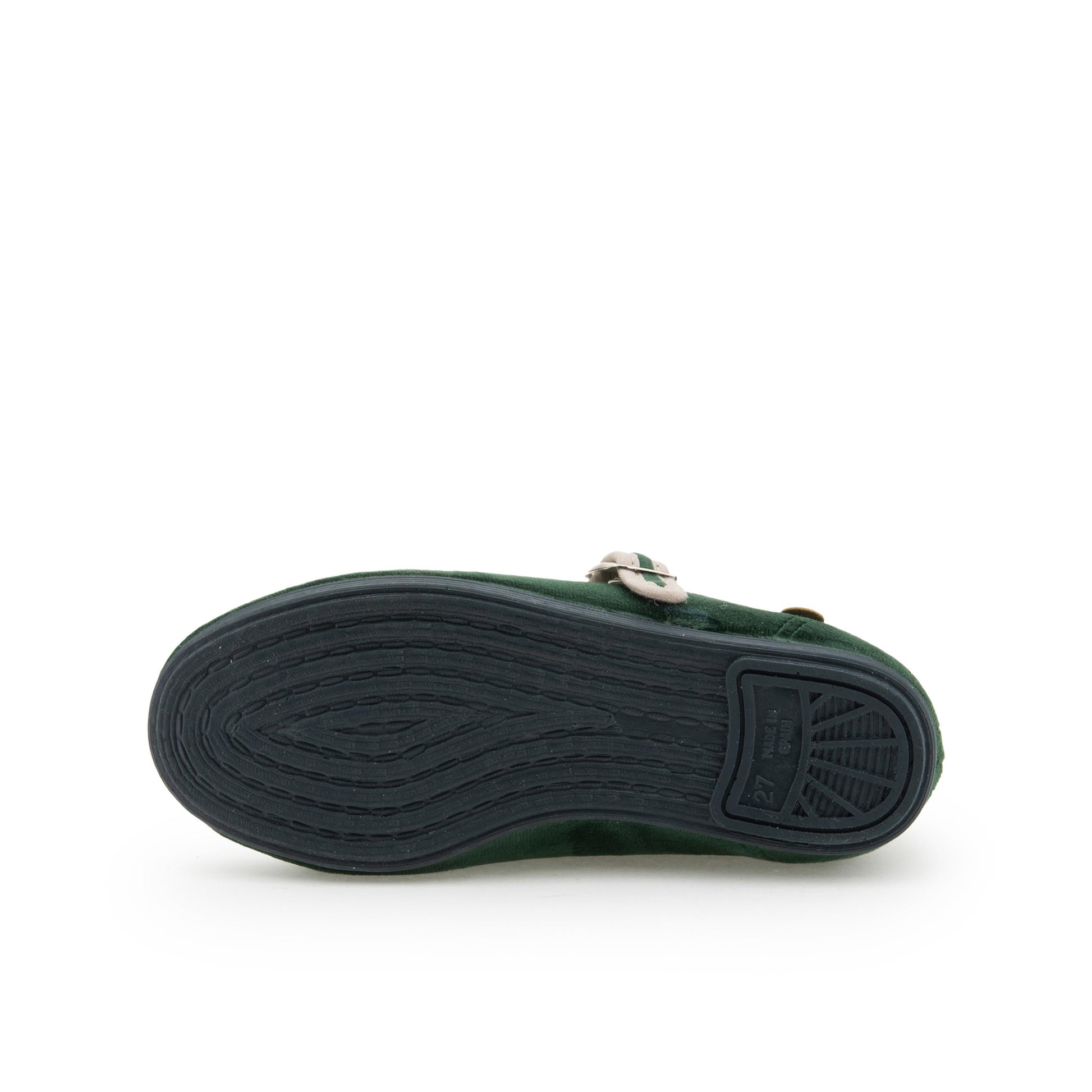 Mercedita verde/beige con hebilla 55431 La Cadena - 55431-14-4.jpg