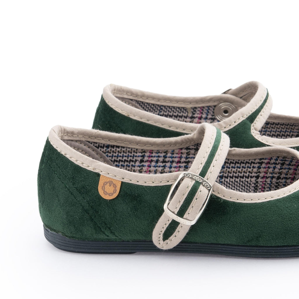 Mercedita verde/beige con hebilla 55431 La Cadena - 55431-14-5.jpg