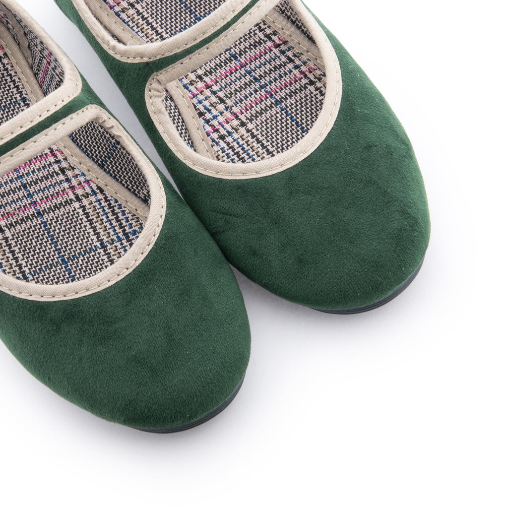 Mercedita verde/beige con hebilla 55431 La Cadena - 55431-14-6.jpg