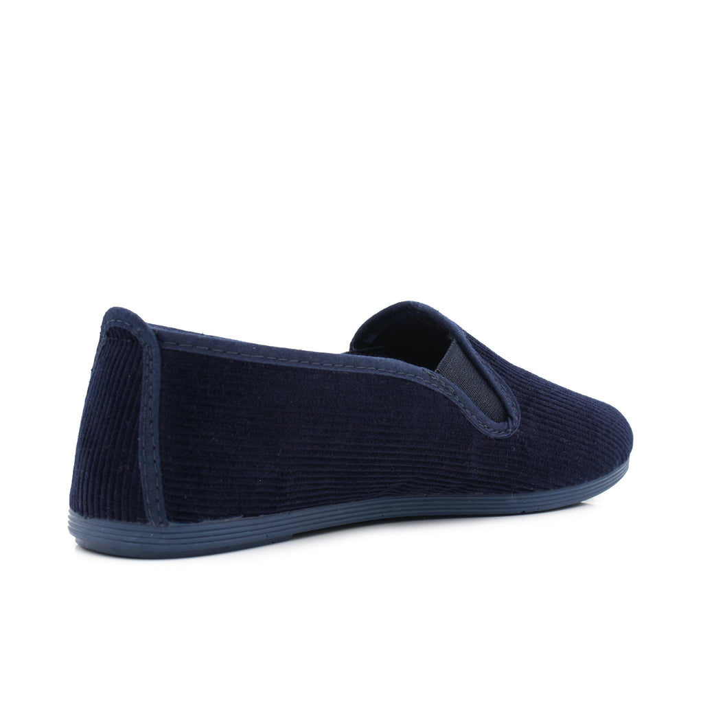 Zapatilla para casa cerrada pana azul 55651 La Cadena - 55651-487-3.jpg