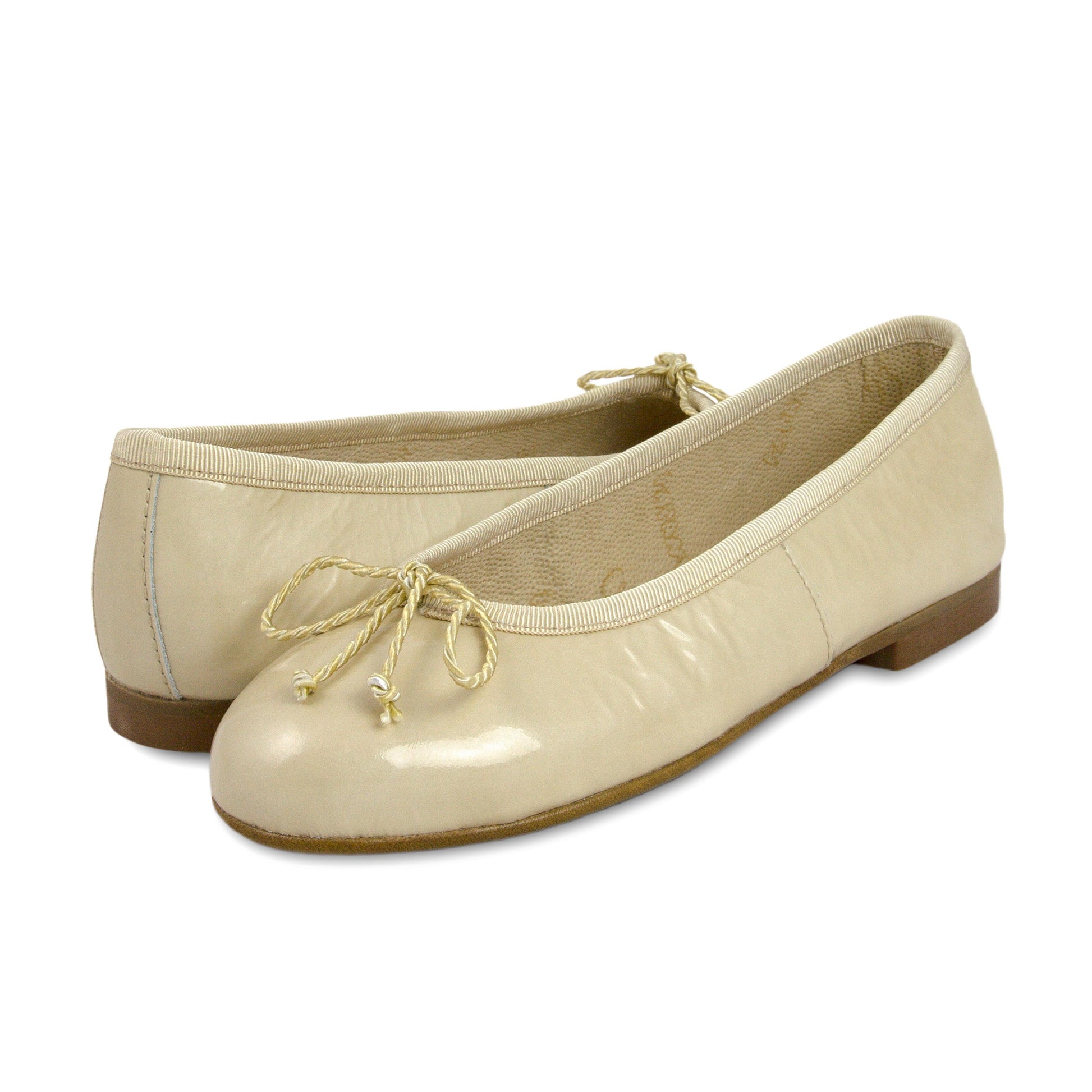 Bailarina charol beige con lazo 5631 de Eli - 5631-50-2.jpg