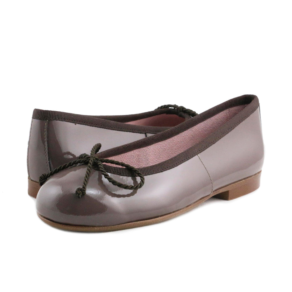 Bailarina charol marrón claro con lazo 5631 de Eli - 5631-157-2.jpg