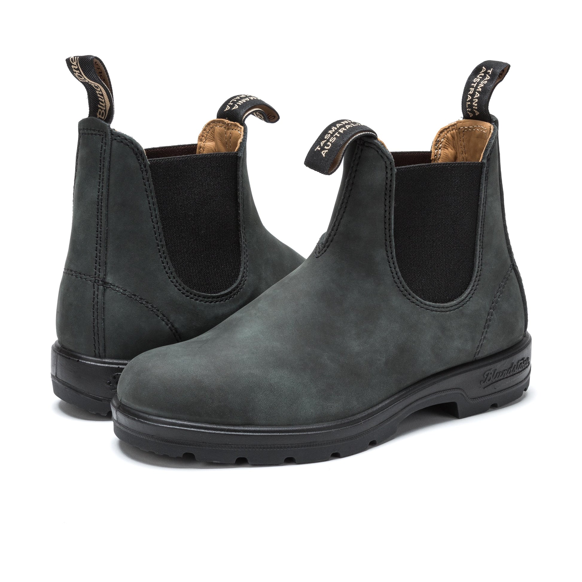 Botín rustic negro con elástico 585 de Blundstone - 585-460-2.jpg